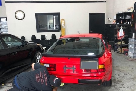 detailing red car Mississauga