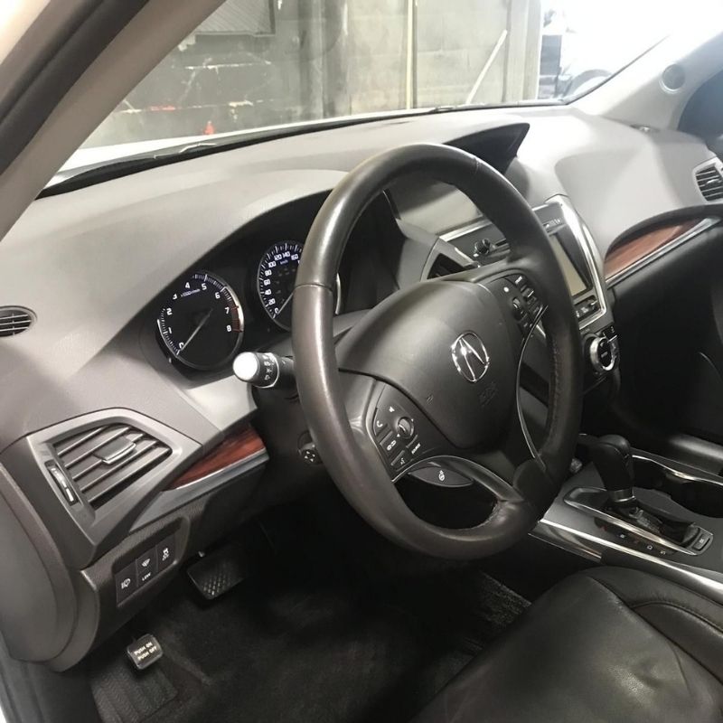 interior acura car detailing