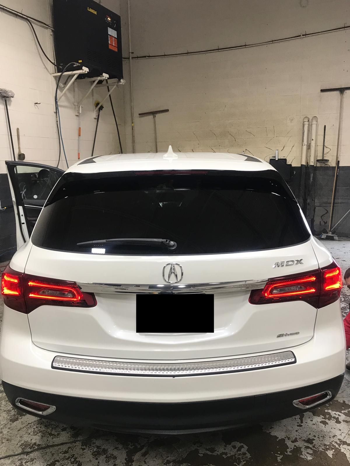 rear exterior acura car detailing