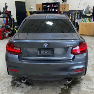 blue bmw car detailing