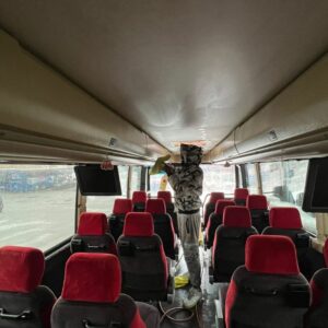 bus interior cleaning