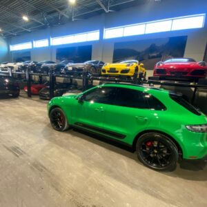 row of luxury cars detailing