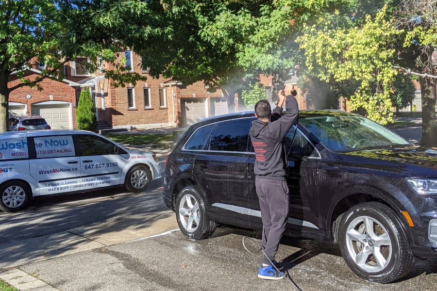 interior and exterior car detailing